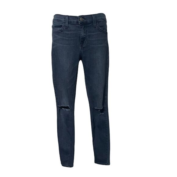 Pistola Audrey Mid Rise Skinny Distressed Jean in Vintage Inspired Dark Wash 26 - Picture 1 of 7
